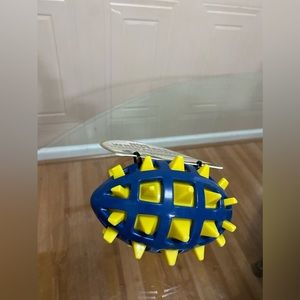 Brand New Caged Football Ball Dog Whisperer With Squeaker.